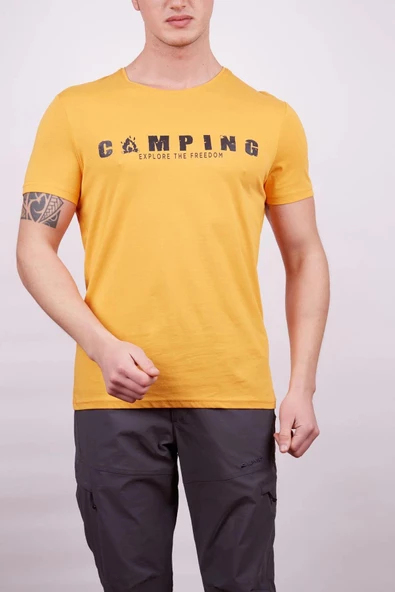 Alpinist Bueto Erkek T-Shirt Hardal Beden XL