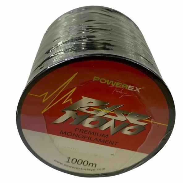 Powerex Pulse 1000 M. 0,37 Mm. 8,49 Kg. Çekerli Yeşil Carbon Monofilament Misina