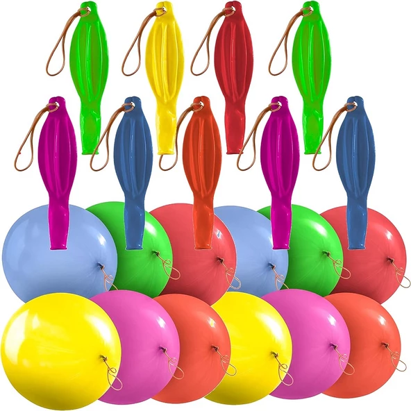 25 PCS RGB PUNCH BALLOON 25 ADET YÜKSEK KALİTE LASTİKLİ BALON PUNCH 45 CM BALON BASKILI İTALYAN MALI