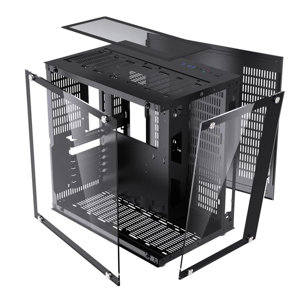 SNT UFO II 750 Watt 80+ Bronze Power Midi Tower Atx Gaming Akvaryum 7 x Argb Fanlar ve Uzaktan Kumanda Kontroller  Dahil Masaüstü Bilgisayar Kasası - 8