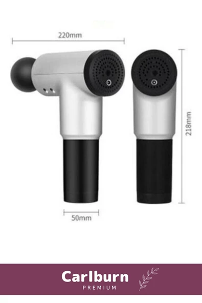 4 Başlıklı Boyun Bel Sırt Bacak Ayak Fısıltı Sesli Hafif Kas Rahatlatıcı Şarjlı Masaj Tabancası - 2