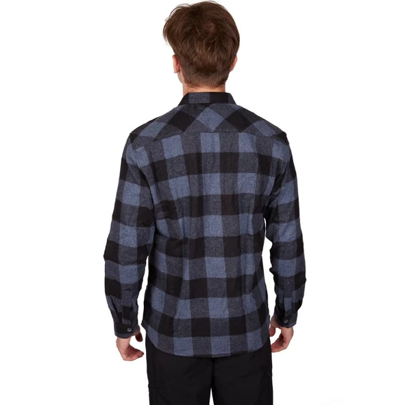 Alpinist Felder Erkek Ekose Outdoor Gömlek L Beden Mavi - 2