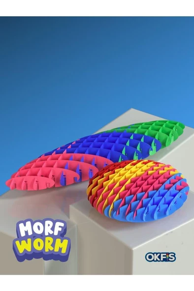 Morf Worm Fidget Stres Solucanı Duyusal Oyuncak Eğitici Oyuncak