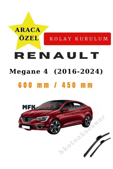 Mfk Renault Megane 4  (2016-2024) Araca Özel Sİlecek