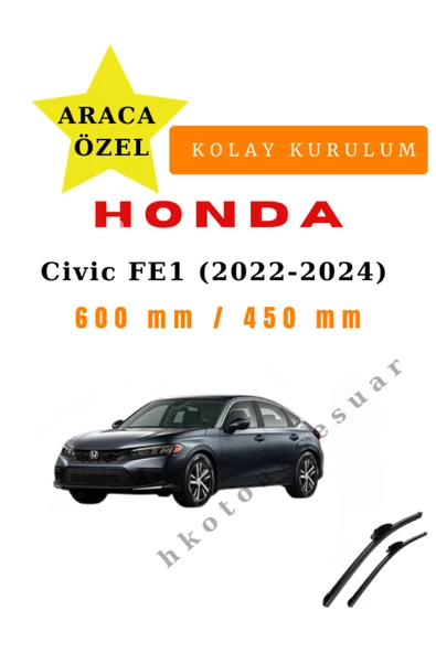 Mfk Honda Civic FE1 (2022-2024) Atraca Özel Silecek
