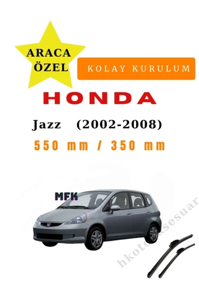 Mfk Honda Jazz  (2002-2008) Araca Özel Silecek Ön iki