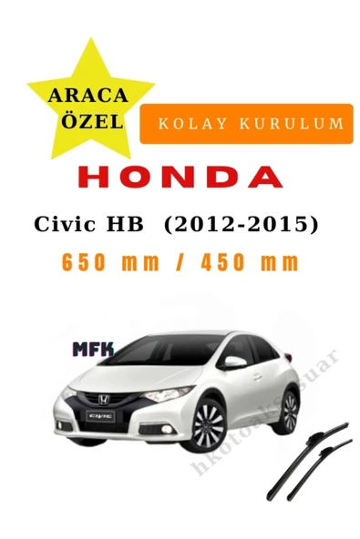 Mfk Honda Civic Hatchback  (2012-2015) Araca Özel Sİlecek