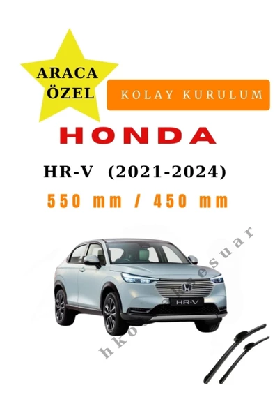 Mfk Honda HR-V  (2021-2024) Araca Özel Sİlecek Ön İki