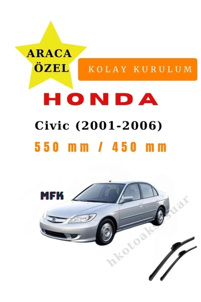 Mfk Honda Civic (2001-2006) Araca Özel Silecek