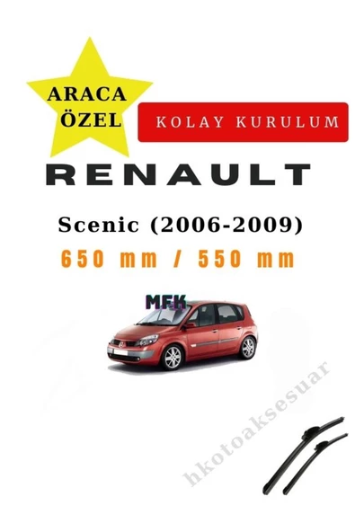 Mfk Renault Scenic (2006-2009) Araca Özel Silecek