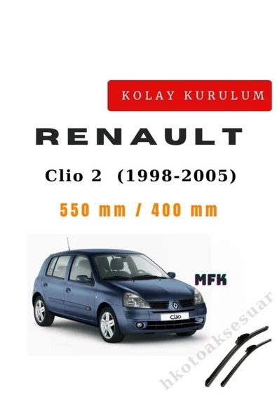 Mfk Renault Clio 2  (1998-2005) Araca Özel Silecek