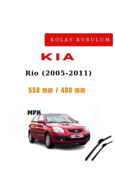 Mfk Kia Rio (2005-2011) Araca Özel Sİlecek Ön İki