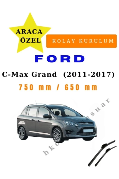 Mfk Ford C-Max Grand  (2011-2017) Araca Özel Sİlecek Ön İki