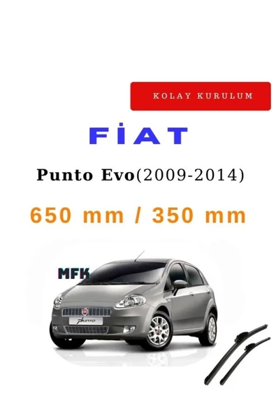 Mfk Fiat Punto Evo (2009-2014) Araca Özel Silecek Ön İki