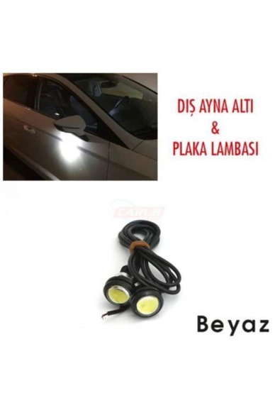 Nettedarikçisi Oto Lamba Ayna Altı Gündüz Farı Cob 2li 12 V