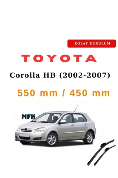 Mfk Toyota Corolla HB (2002-2007) Araca Özel Silecek Ön İki