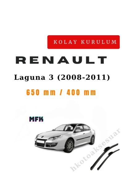 Mfk Renault Laguna 3 (2008-2011) Araca Özel Sİlecek Ön iki