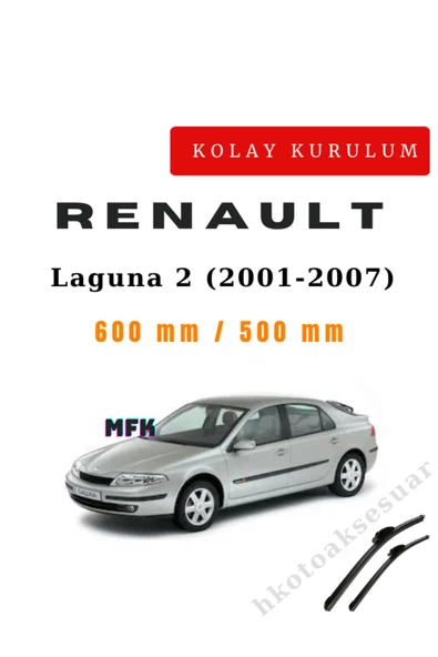 Mfk Renault Laguna 2 (2001-2007) Araca Özel Silecek Ön İki ürün görseli 1