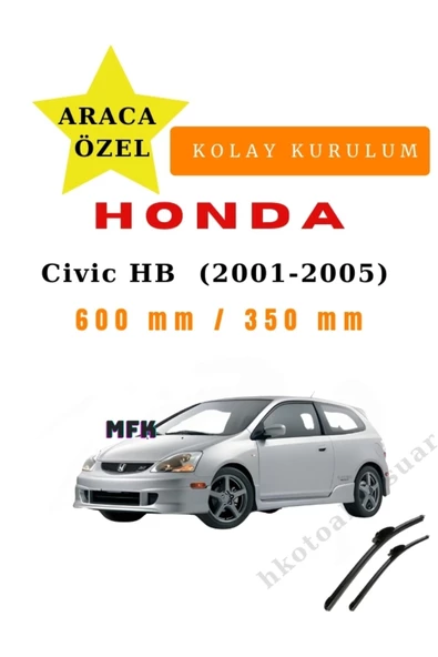 Mfk Honda Civic Hatchback  (2001-2005) Araca Özel Silecek Ön İki
