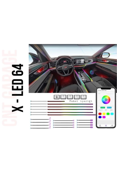 For-X Xled64 Led Ambians Dynamic 64 Renk Ambiyans Aydınlatma - 3