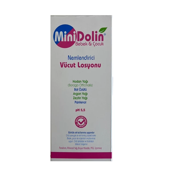 Dermadolin Minidolin Bebek ve Çocuk Nemlendirici Vücut losyonu 250ml