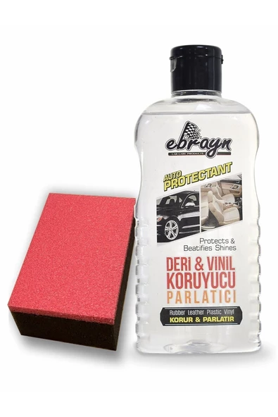 Ebrayn Protectan, Tampon , Lastik ,torpido Parlatıcı Deri , Vinil Koruyucu Parlatıcı 200 ml