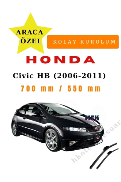 Mfk Honda Civic Hatchback  (2006-2011)  Araca Özel Silecek Ön iki