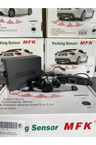 Mfk Universal Park Sensörü Dijital Görüntülü Ve Sesli Gri 18 Mm - 3