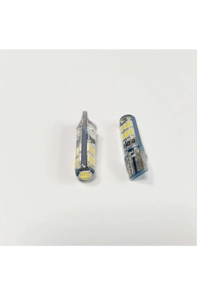 Carub Ampül 12v T10 7w 15 Smd Silikon Fiber Beyaz - 2
