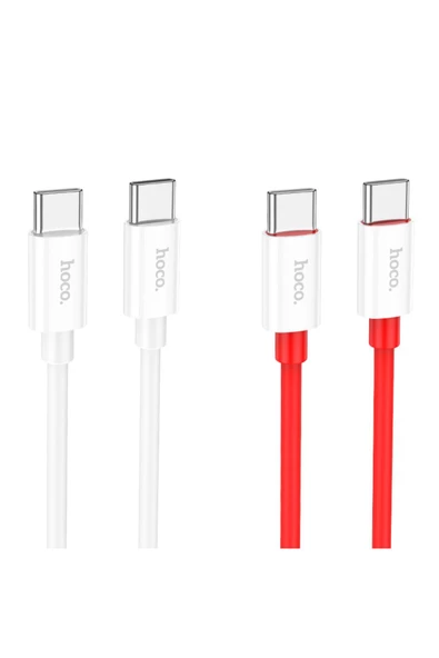 Hoco X87 Magic Silikon 60W PD Hızlı Şarj Kablosu Type-C to Type-C Premium Product - 3