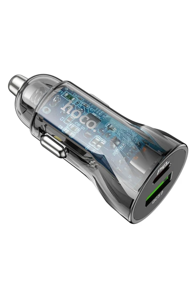 Hoco Araç Şarj Adaptörü “Z47A Transparent Discovery Edition” PD30W+QC3.0 - Premium Product - 6