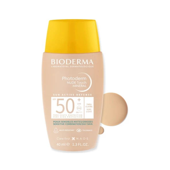 Bioderma Photoderm Nude Very Light SPF50+ Renkli Güneş Koruyucu  Krem 40ml