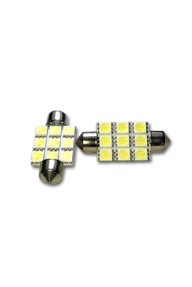 Carub Ampul 12v 9led Sofit Smd 39mm Beyaz