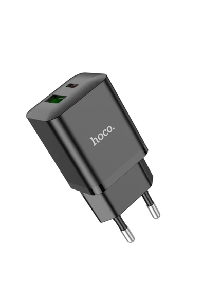 Hoco N28 Founder, tek Type-C 20W ve tek USB-A 18W Portlu Şarj Adaptörü - Premium Product - 4
