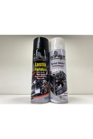 Ebrayn Lastik Parlatıcı ve Motor Temizleyici Aerosol