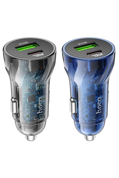 Hoco Araç Şarj Adaptörü “Z47A Transparent Discovery Edition” PD30W+QC3.0 - Premium Product - 4