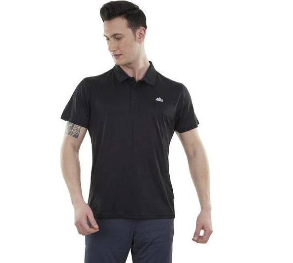 Alpinist Horizons Ultra Dry Erkek Polo T-Shirt Siyah-XL