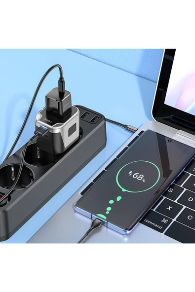 Hoco Fiş Dönüştürücülü Duvar Şarj Adaptör “AC5 Level” - 2