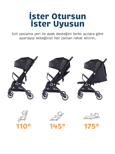 Baby Storch - Merlin Model Compact Bebek Arabası Kabin boy - 4