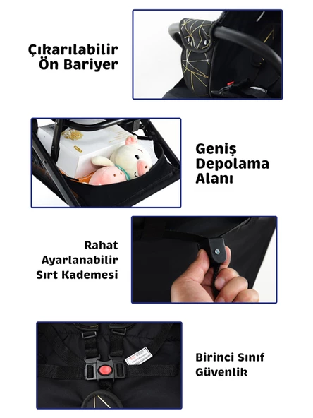 Baby Storch - Merlin Model Compact Bebek Arabası Kabin boy - 3