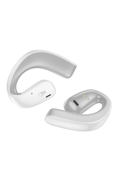 Hoco EQ4 TWS Fully Open Kablosuz Bluetooth 5.3 Açık Kulaklık BEYAZ - 2