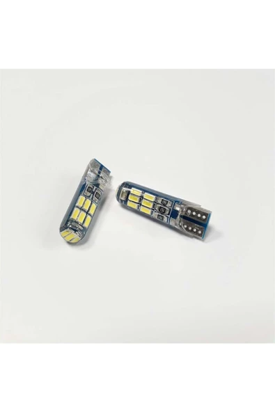 Carub Ampül 12v T10 7w 15 Smd Silikon Fiber Beyaz