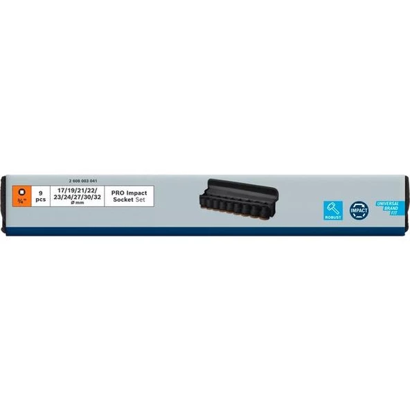 Bosch PRO Impact Lokma Ucu Seti 3/4" 9 lu - 4