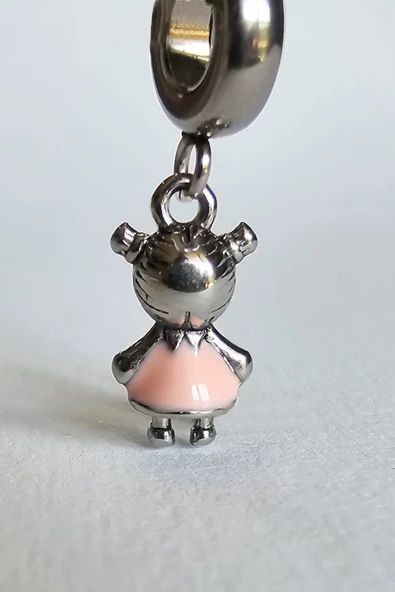 ÇELİK CHARM İKİ KULAK SAÇLI KIZ - 2