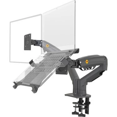 North Bayou Vontech NB F160 17-27 inç LCD/LED Çift Kol Amortisörlü Vesa Monitör Standı - 4