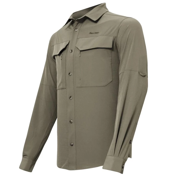 Alpinist Natriks Uzun Kollu Erkek Gömlek 2XL Beden Sand - 2