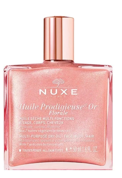 Nuxe Huile Prodigieuse OR Pembe Parıltılı Çiçeksi Çok Amaçlı Kuru Yağ 50 ml