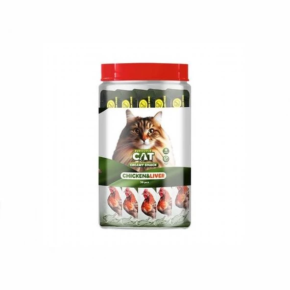 EuroGold Cat Sıvı Kedi Ödülü Tavuk - Ciğer 30x15Gr - 2