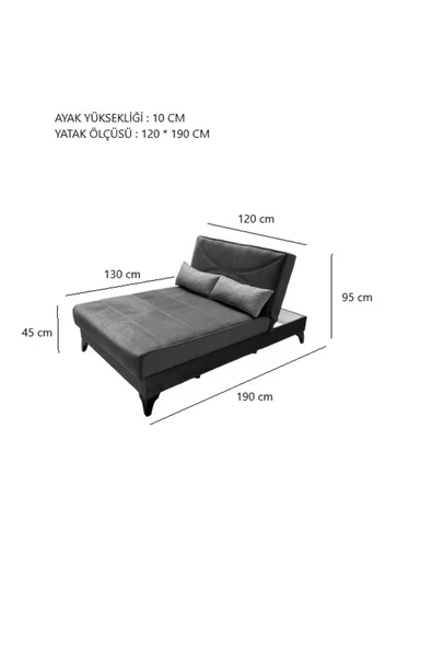 nikshop HALF BED UZANMALI YATAK - BAZA - 8