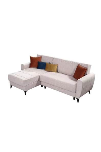 nikshop Nice Köşe Koltuk Takımı - Krem - 3